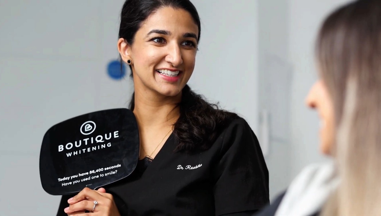 Dr Raabiha Maan with patient